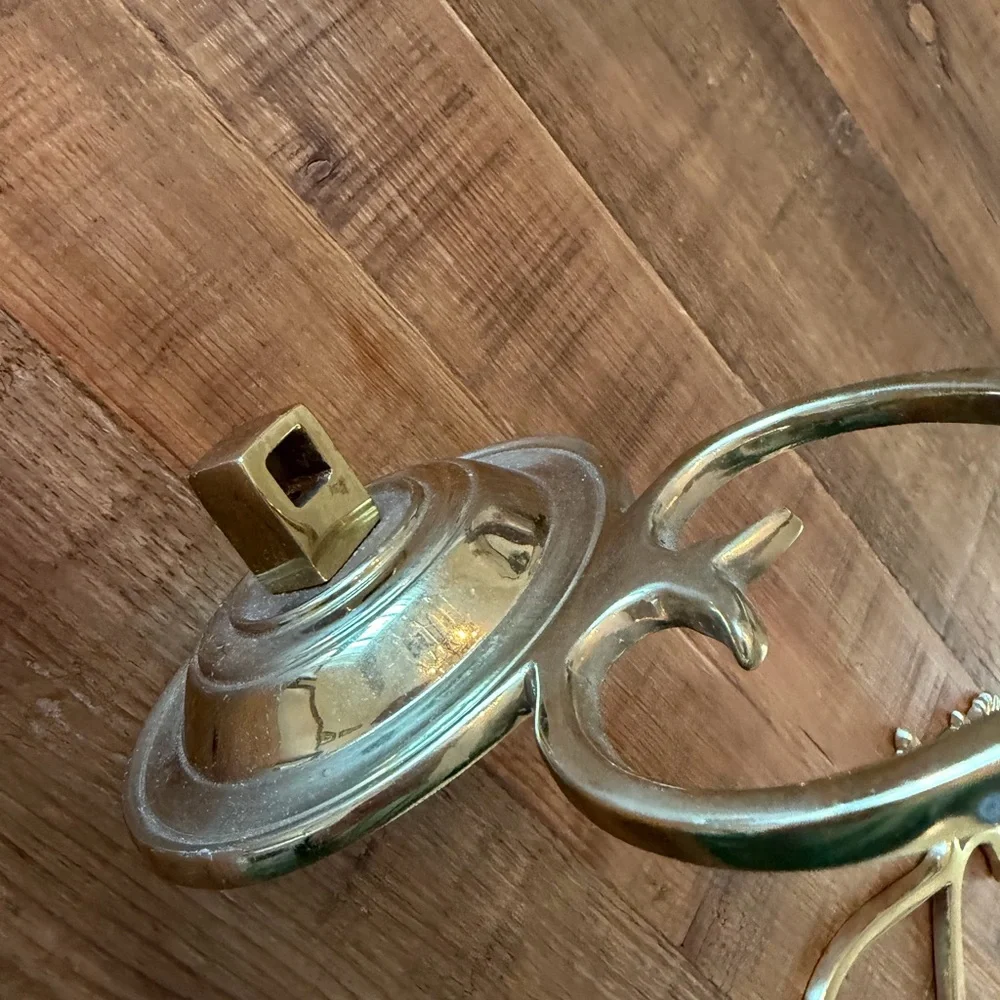 2 Colonial Williamsburg Restoration Brass Sconce. Solid | BACKPLATES ONLY